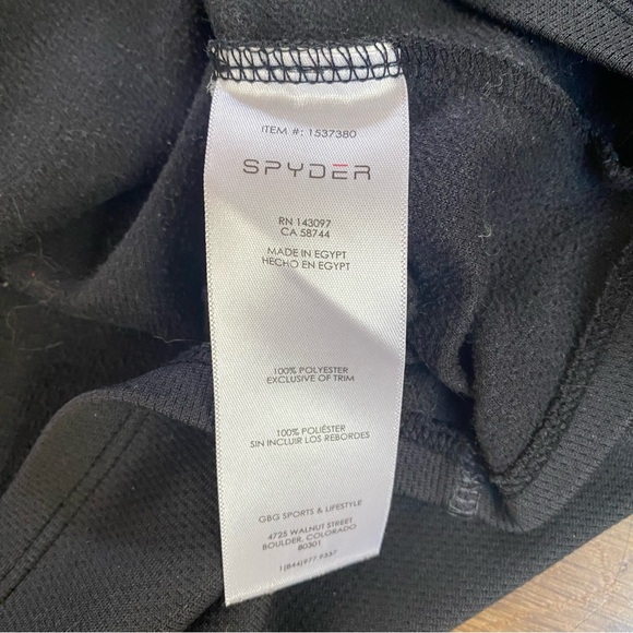 Spyder black 1/4 zip baselayer - Picture 6 of 6